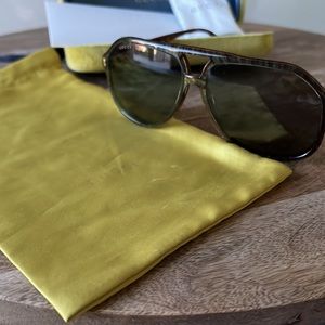 Gucci GG1042S Blue/Grey Sunglasses